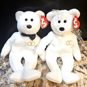Mr.& Mrs. Groom & Bride TY Beanie baby
